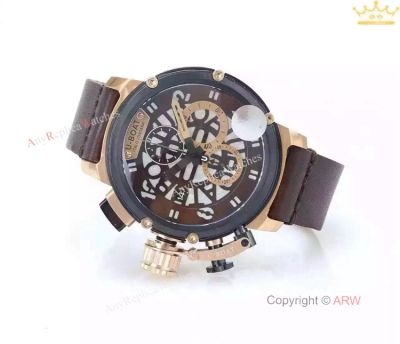 Replica U-Boat Italo Fontana Yellow Gold Case Chronograph XL Watch